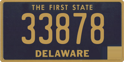 DE license plate 33878