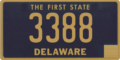 DE license plate 3388