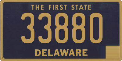 DE license plate 33880