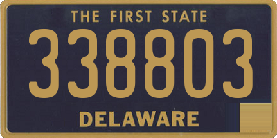 DE license plate 338803