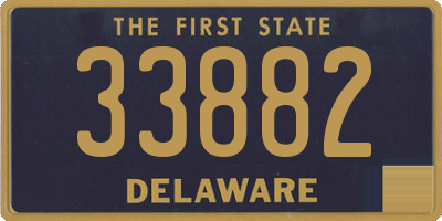 DE license plate 33882