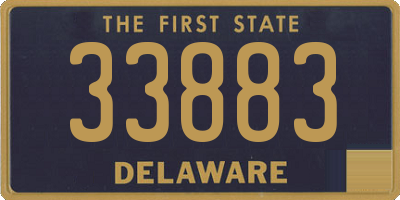 DE license plate 33883