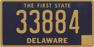 DE license plate 33884