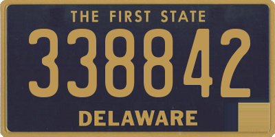 DE license plate 338842