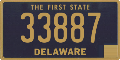 DE license plate 33887