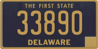 DE license plate 33890