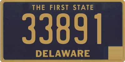 DE license plate 33891