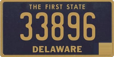 DE license plate 33896