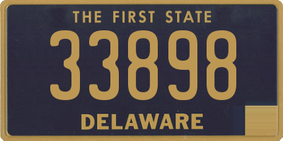 DE license plate 33898