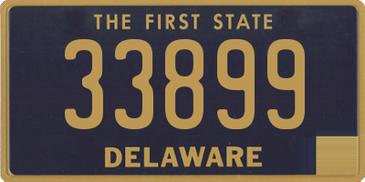 DE license plate 33899