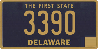 DE license plate 3390