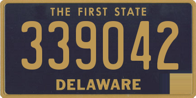 DE license plate 339042