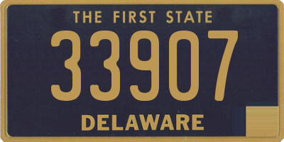 DE license plate 33907