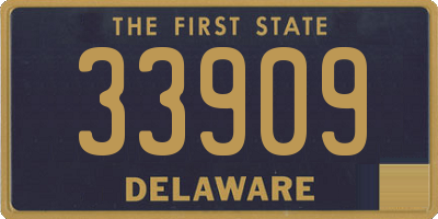 DE license plate 33909