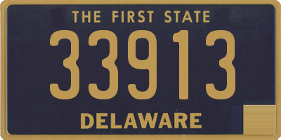 DE license plate 33913