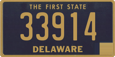 DE license plate 33914