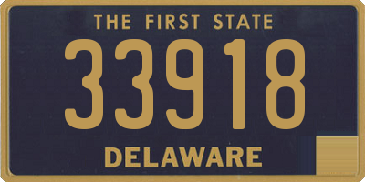 DE license plate 33918