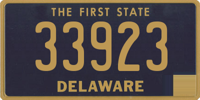 DE license plate 33923