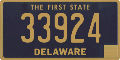 DE license plate 33924