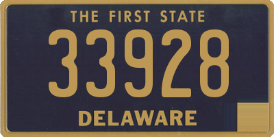 DE license plate 33928