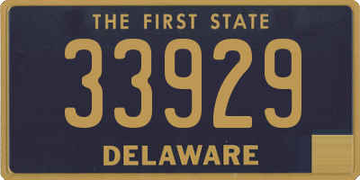 DE license plate 33929