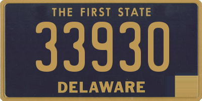 DE license plate 33930