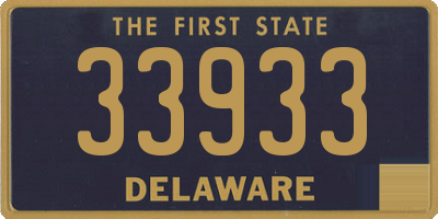 DE license plate 33933