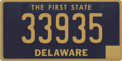 DE license plate 33935