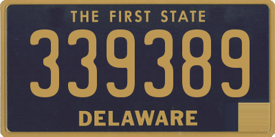 DE license plate 339389