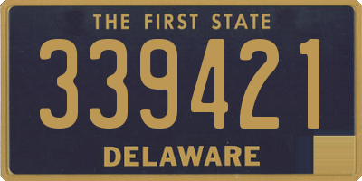 DE license plate 339421