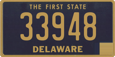 DE license plate 33948