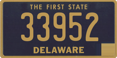 DE license plate 33952