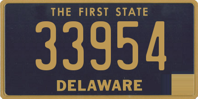 DE license plate 33954