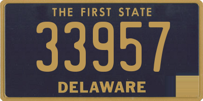 DE license plate 33957