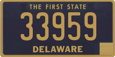 DE license plate 33959