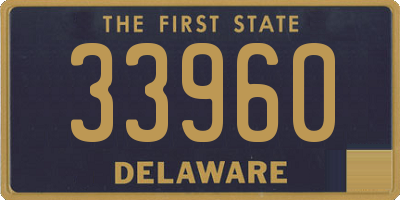 DE license plate 33960