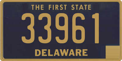 DE license plate 33961