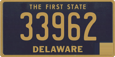 DE license plate 33962