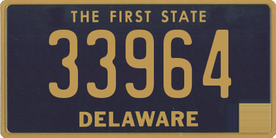 DE license plate 33964