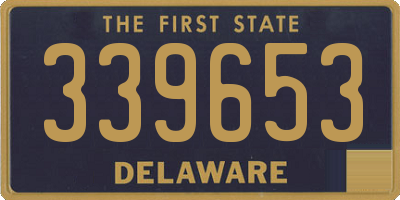 DE license plate 339653