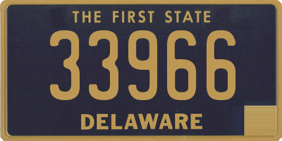 DE license plate 33966