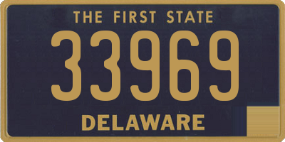DE license plate 33969