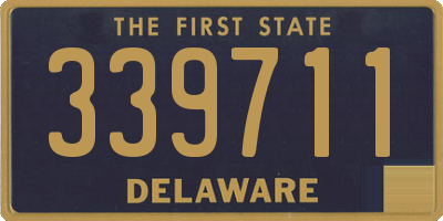 DE license plate 339711