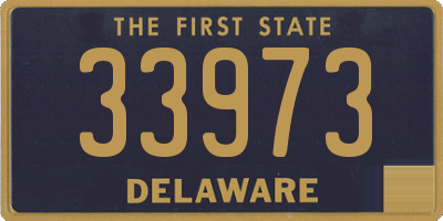 DE license plate 33973