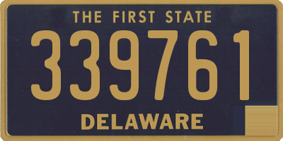 DE license plate 339761