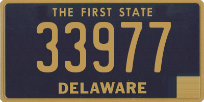 DE license plate 33977