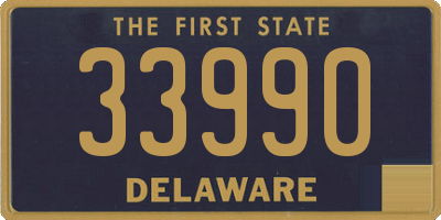 DE license plate 33990