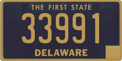 DE license plate 33991