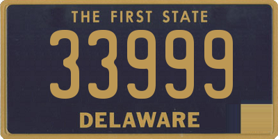 DE license plate 33999