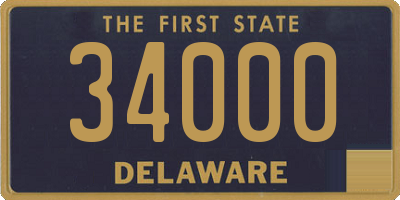 DE license plate 34000